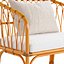 Malu vintage-style rattan children bench