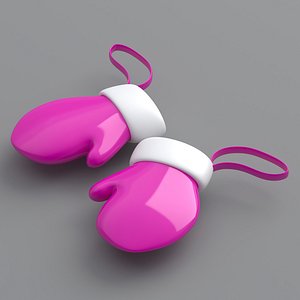 christmas hand gloves Pink