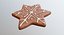 3D gingerbread snowflake