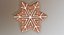 3D gingerbread snowflake