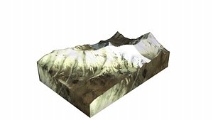 3D Kongur Tiube Mountain