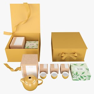 Gift tea box with LOVERAMICS Pro tea 3D model