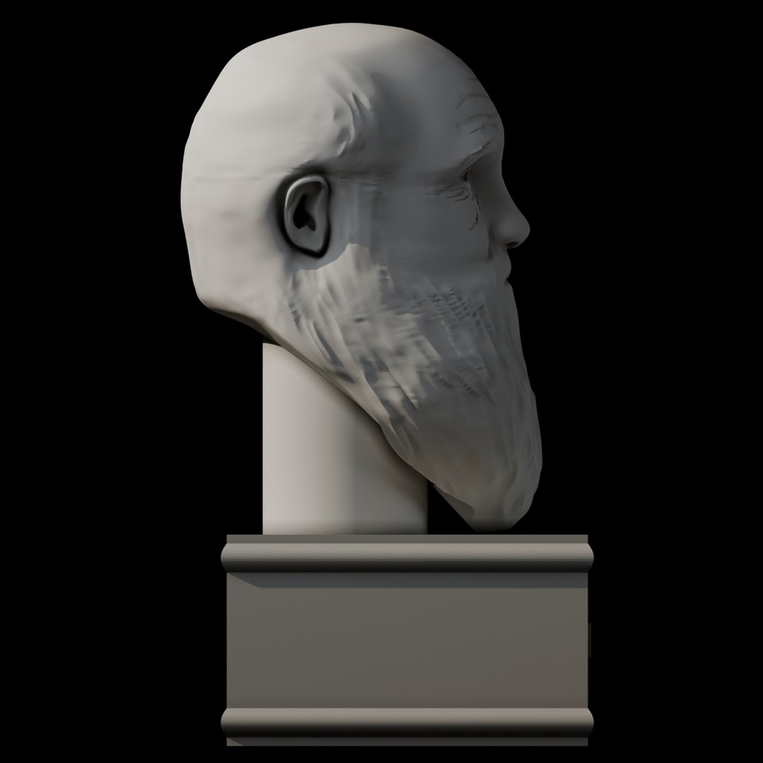 Charles Darwin Sculpture Model - TurboSquid 1794224