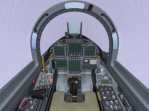 F-18E cockpit  front  fuselage