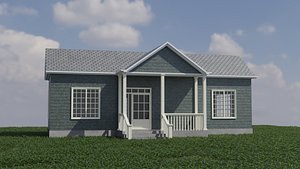 3D Simple House 005 model