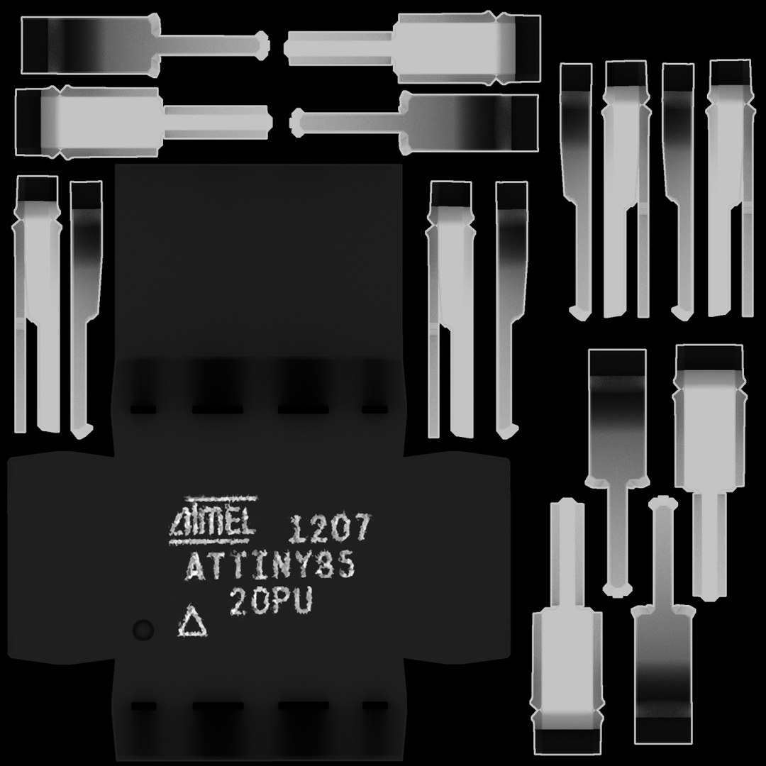 atmel attiny85 chip model https://p.turbosquid.com/ts-thumb/f3/9lIHrd/pbwmnocs/textures_00000/jpg/1531241132/1920x1080/fit_q87/3e0287bff599504f73b84e33d1ec46c7693e6db5/textures_00000.jpg