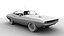 3D dodge challenger rt 1969 model