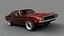 3D dodge challenger rt 1969 model