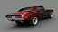 3D dodge challenger rt 1969 model