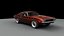 3D dodge challenger rt 1969 model