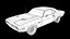 3D dodge challenger rt 1969 model