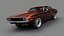 3D dodge challenger rt 1969 model