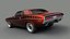 3D dodge challenger rt 1969 model