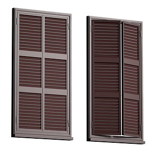 3D model Metal shutters and blinds