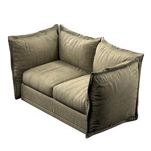 3D model Moroso cloudscape 2 seater sofa