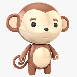 3D monkey toy model