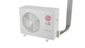 Split Inverter Outdoor Unit 3D model