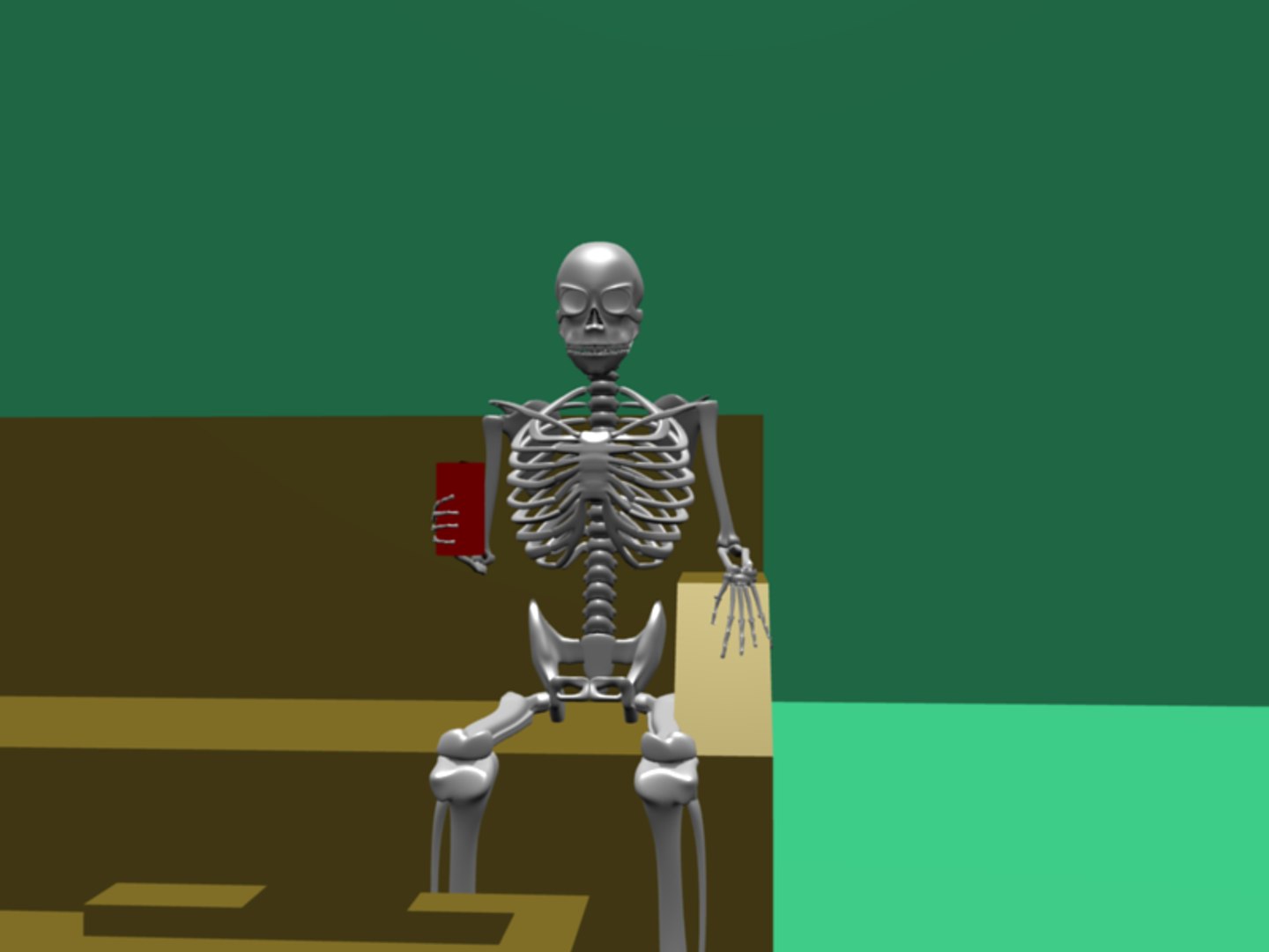 Blend Rigged Skeleton