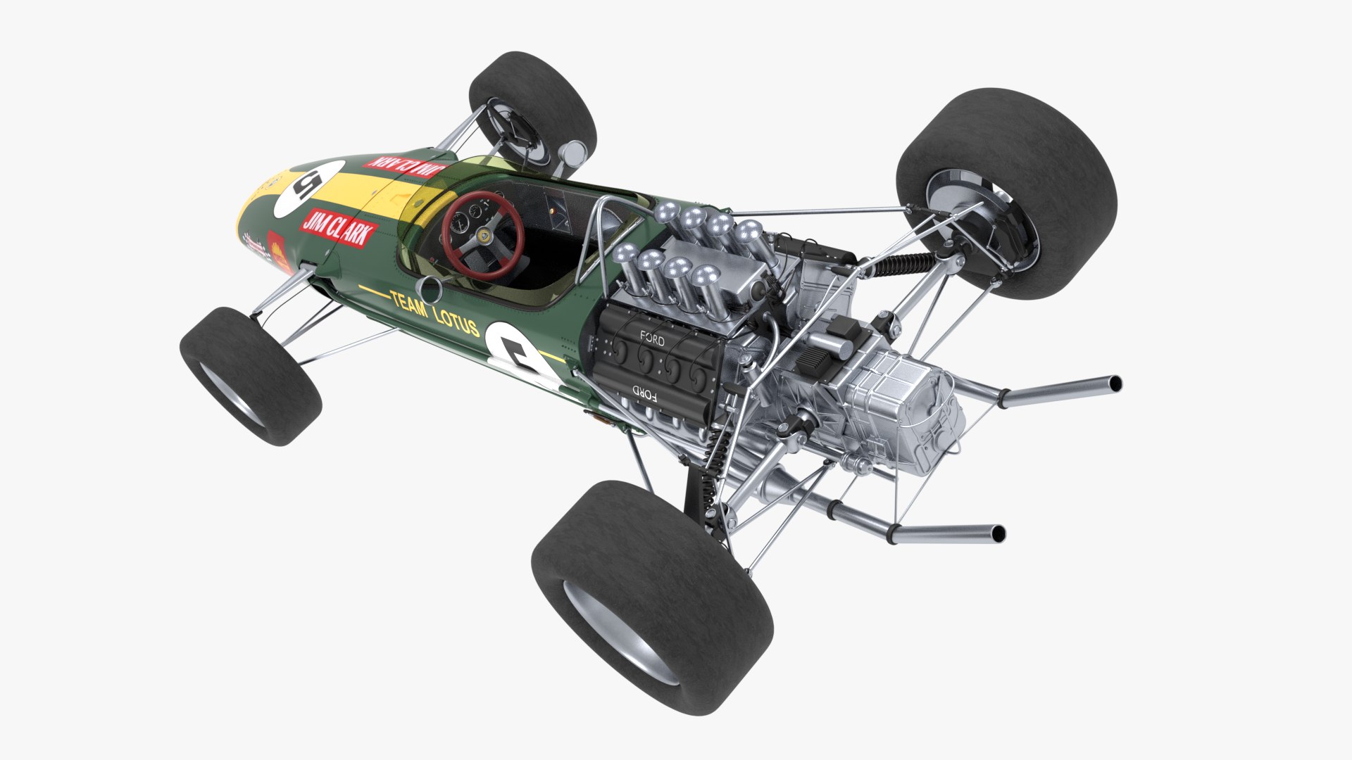 Lotus 49 Jim Clark 3D Model - TurboSquid 1732390