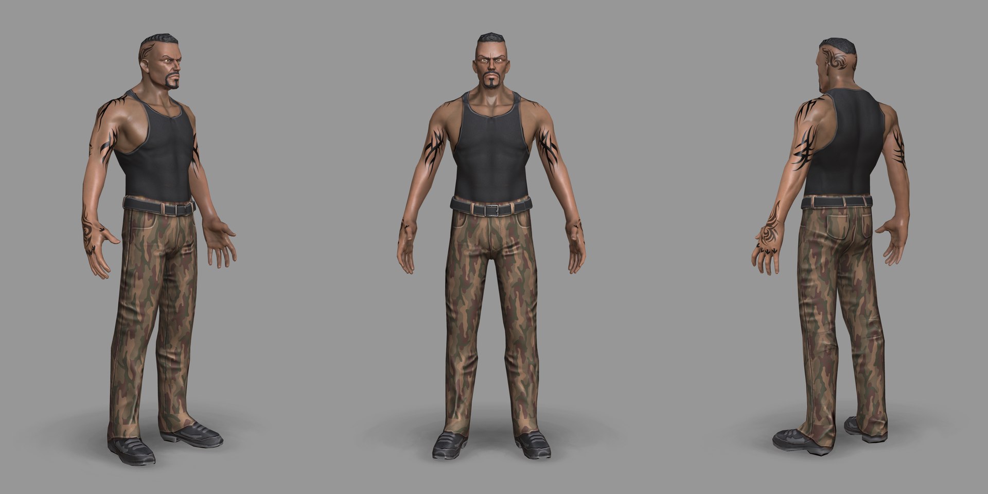 3D thug soldier - TurboSquid 1292759