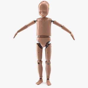 3D model child crash test dummy