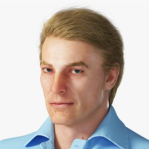 photorealistic rigged male character 3D