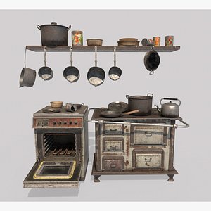 abandoned kitchen 3D model