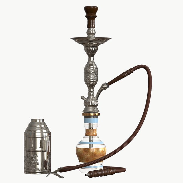 realistic ready hookah - 3D model