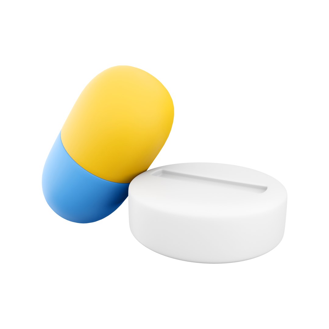 3D Capsule Pill Icon Model - TurboSquid 2065965