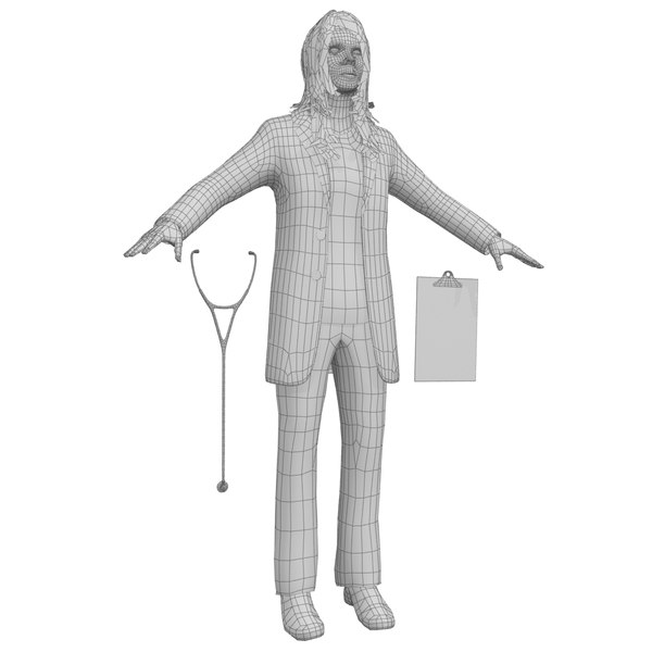 Female doctor model - TurboSquid 1265162