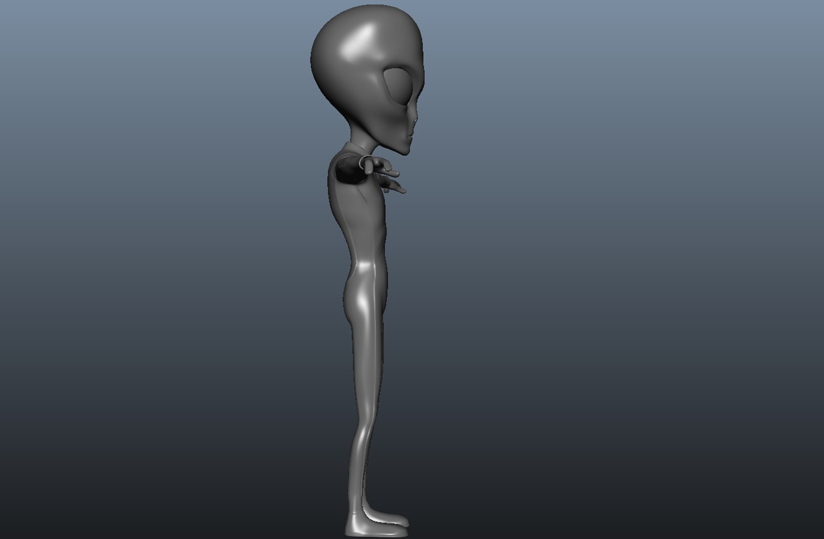 3d character alien model