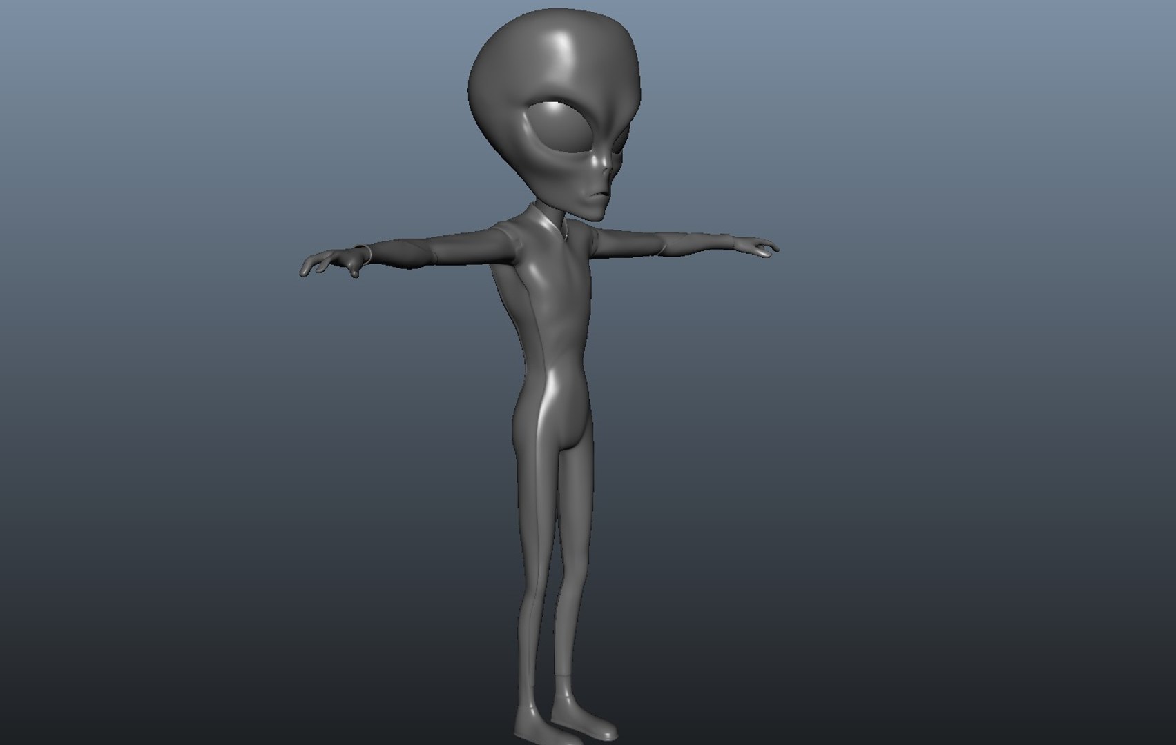 3d character alien model