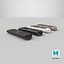 TV Remote Control Pack 3D model