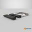 TV Remote Control Pack 3D model