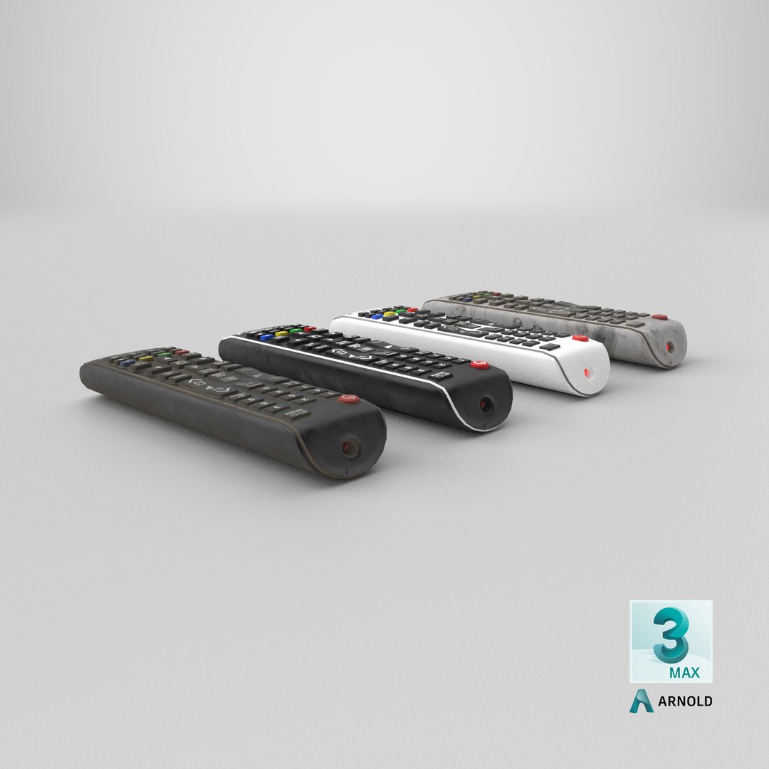 TV Remote Control Pack 3D model https://p.turbosquid.com/ts-thumb/f3/dw0Taj/gg/stemcell_max_arnold_render/png/1785515853/1920x1080/fit_q87/a5adf80b66e85edc91400c600cf90bebb3b34ded/stemcell_max_arnold_render.jpg