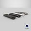 TV Remote Control Pack 3D model