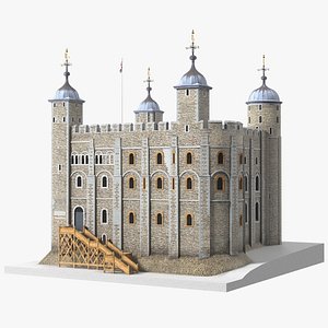 White Tower of London 3D model