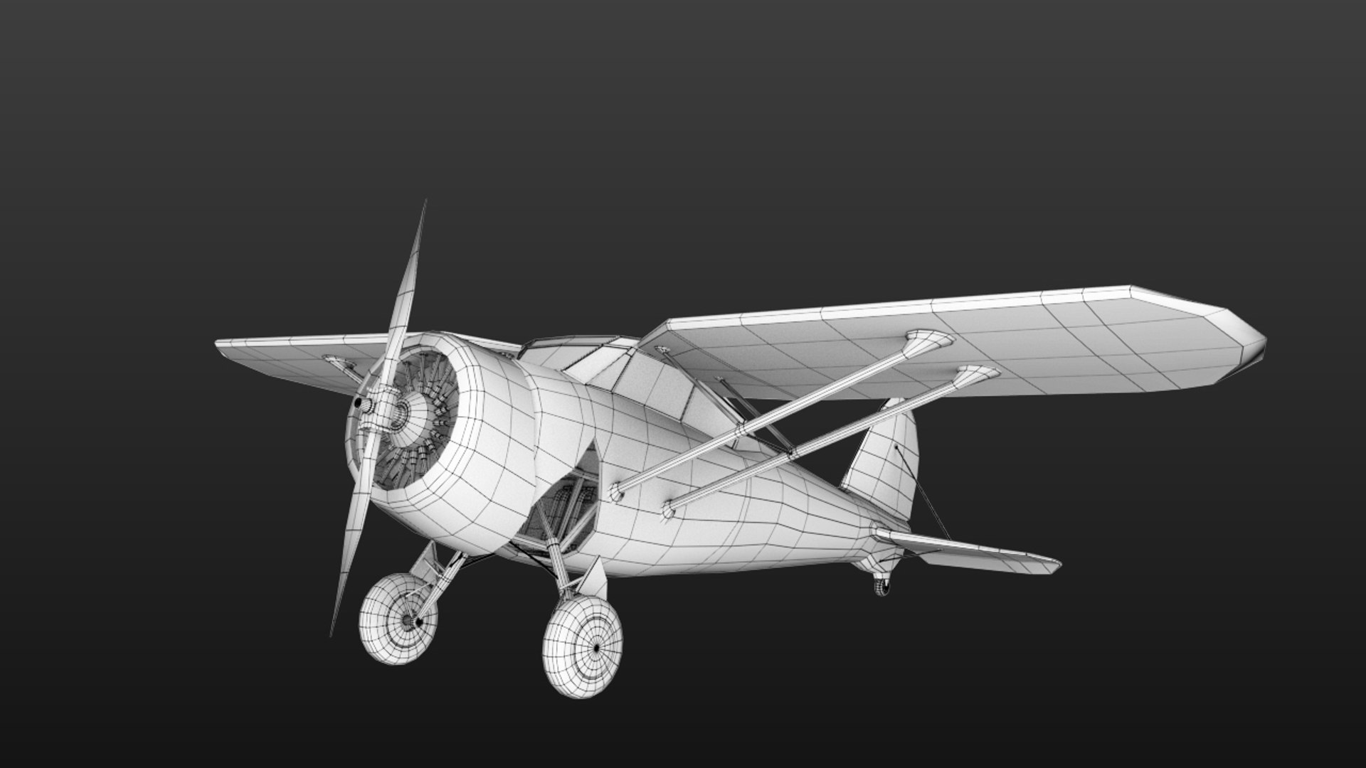 Curtiss F13c Light Aircraft 3D Model - TurboSquid 1547642