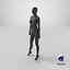 Female Mannequin Pose 02 3D model