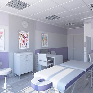 Massage Medical Room 1 3D model