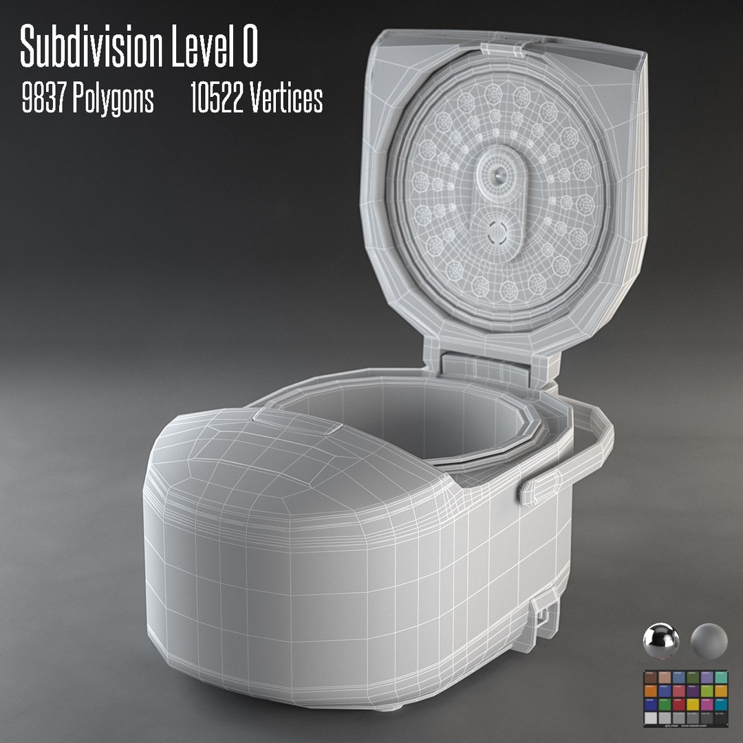 3D Modern Style Rice Cooker Model - TurboSquid 1299661