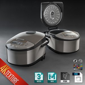 3D modern style rice cooker model