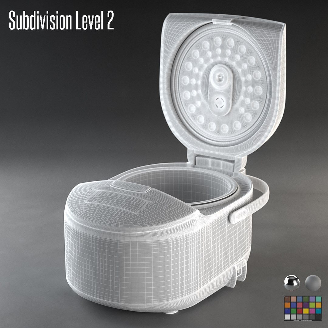 3D Modern Style Rice Cooker Model - TurboSquid 1299661