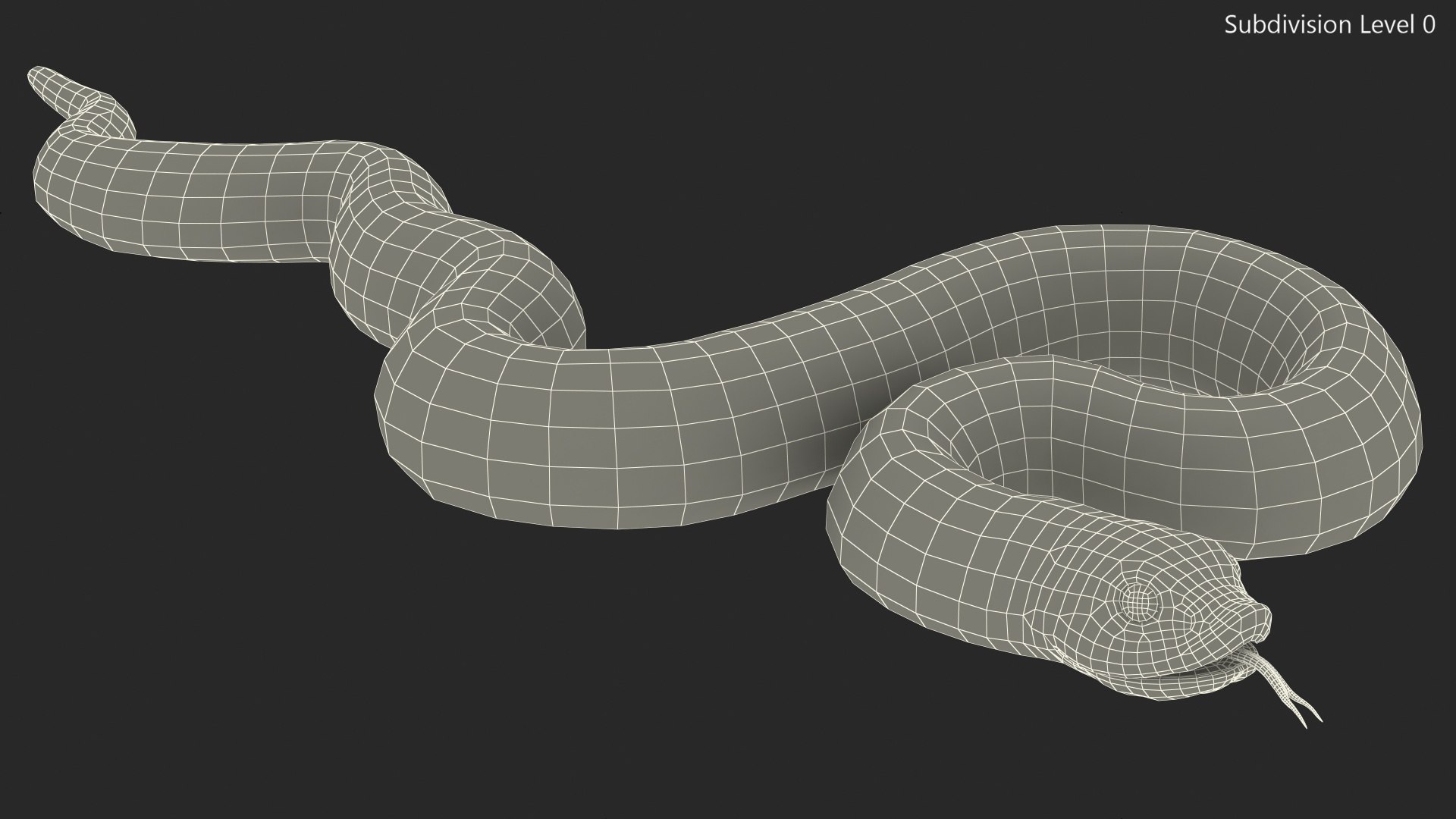 3D brown hognose snake coiled model - TurboSquid 1475427