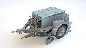 SdAh52 ammunition carriage 3D model