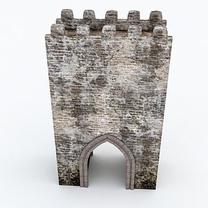 3D model castle gate