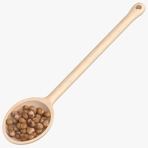 3D wooden spoon roasted soy