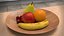 Coleta Fotorrealista de Frutas - 5 frutas e tigela