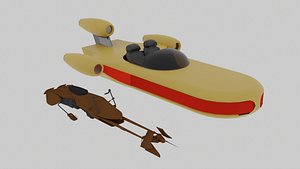 Star Wars Speeders 3D model