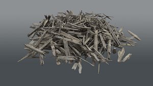 3D pile wood